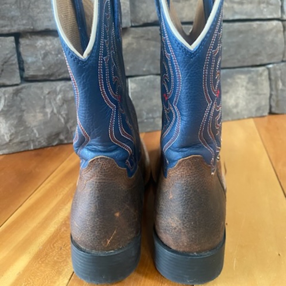Ariat Quickdraw Square Toe Youth Kids Western Cowboy Boots - Picture 5 of 5